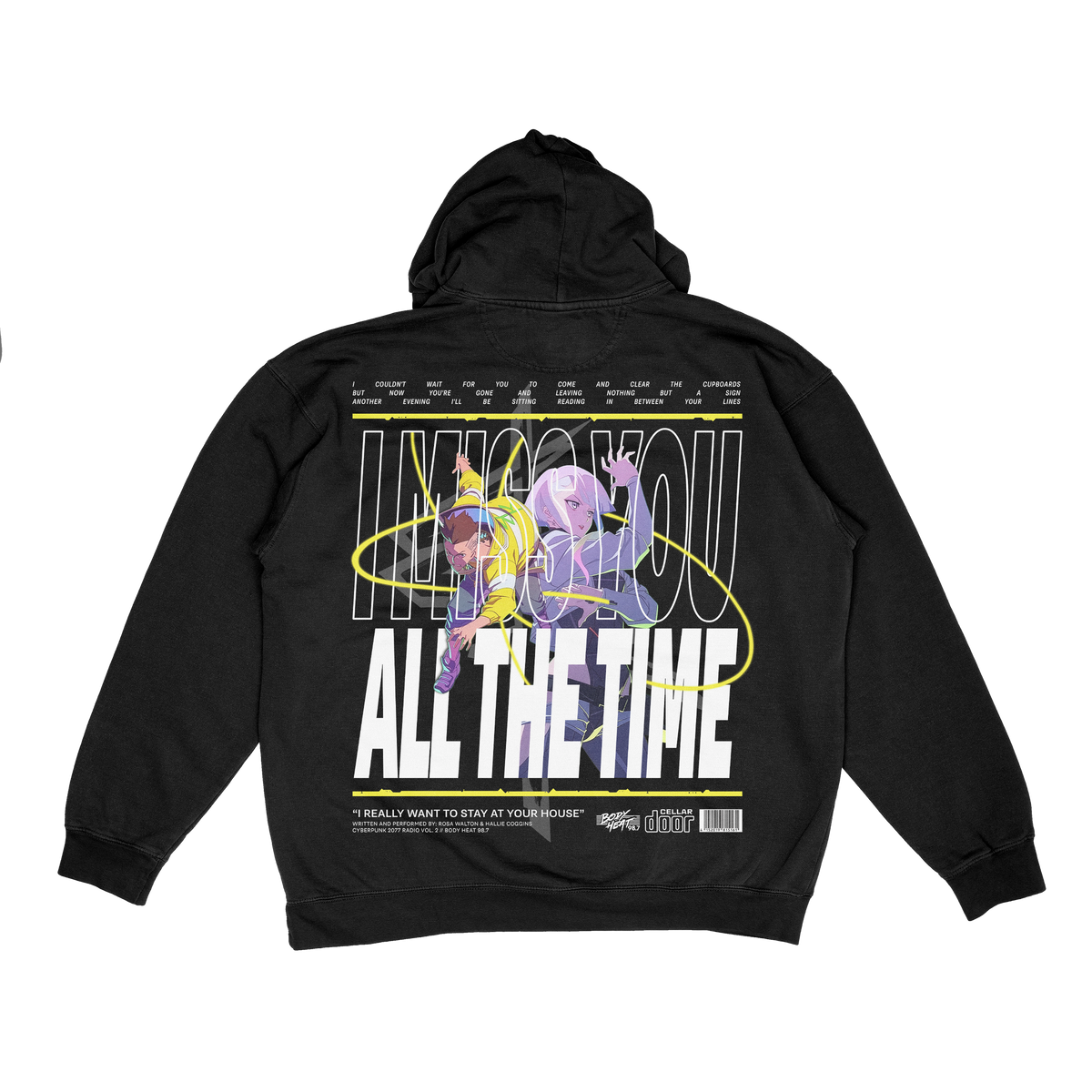 CYBERPUNK EDGERUNNERS: MISS YOU HOODIE
