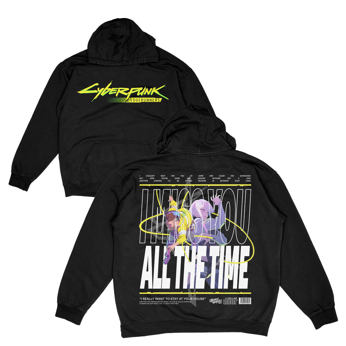 CYBERPUNK EDGERUNNERS: MISS YOU HOODIE