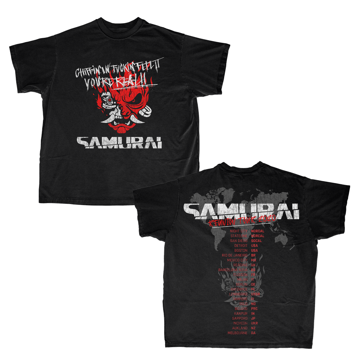 Cyberpunk 2077 Samurai Tour Shirt | Band Tee | Cellar Door